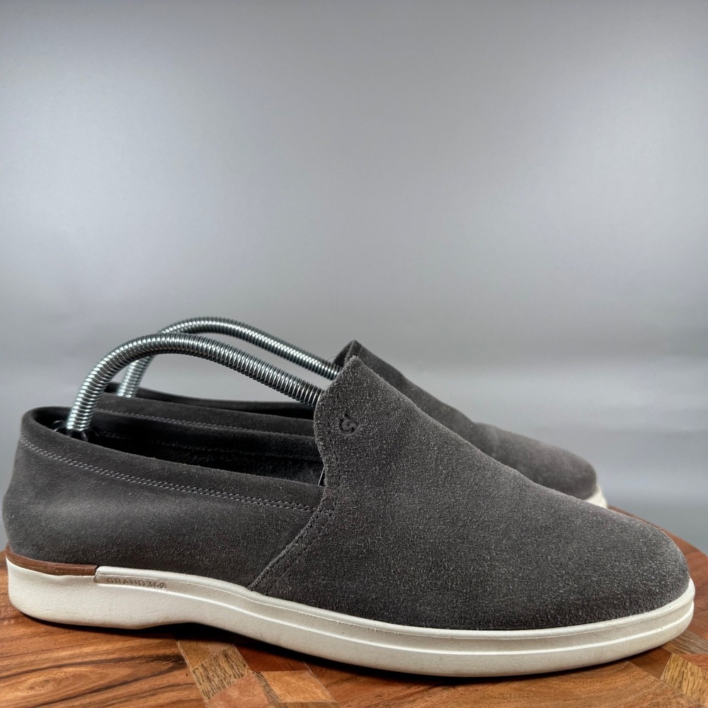 Cole Haan Grand 360 Mens 8 M Gray Suede Slip On Loafers Sneakers C35491
